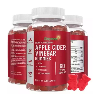 Daynee Apple Cider Vinegar Gummies For Purpose of Detox, Lose Weight, Boost Health and Digestion Support Apple Cider Vinegar Gummies-  60 Pieces -500mg