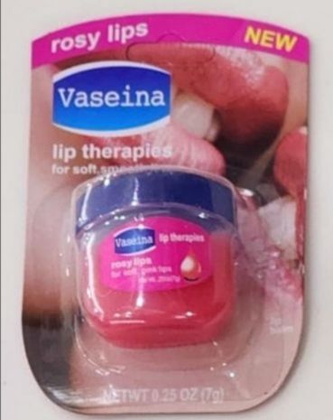 Vaseina Lip Theraples  For Soft, Smooth Lips Vaseina Rosy Lips Balm for soft & Pink Lips -AS PICTURE