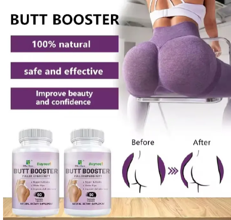 WinsTown Daynee Butt Booster Fuller Hips & Big Butt Hip Bigger Maca Root Buttock Natural Herbs Supplement Butt Booster Capsules Wider Hips, Bigger Buttocks and Smooth Skin Supplement- 60 capsules
