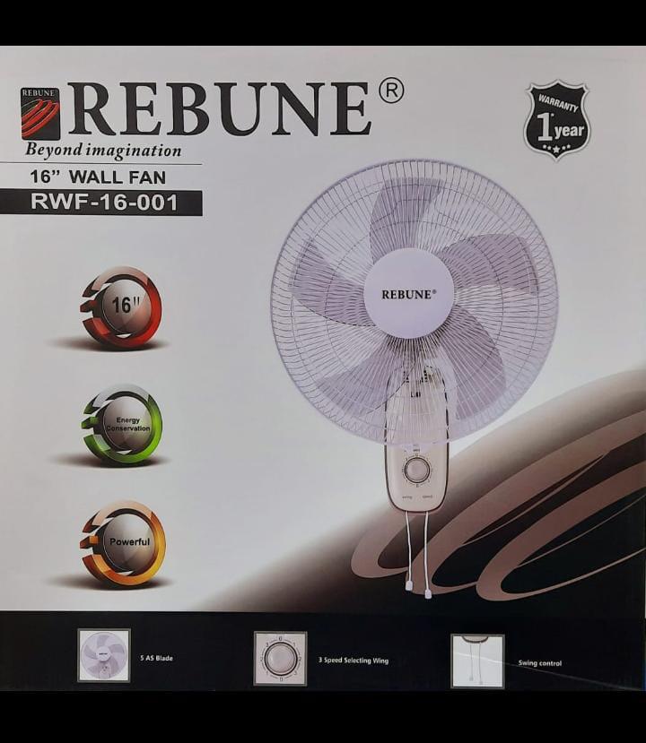 Rebune 16" Wall Fan - RWF-16-001