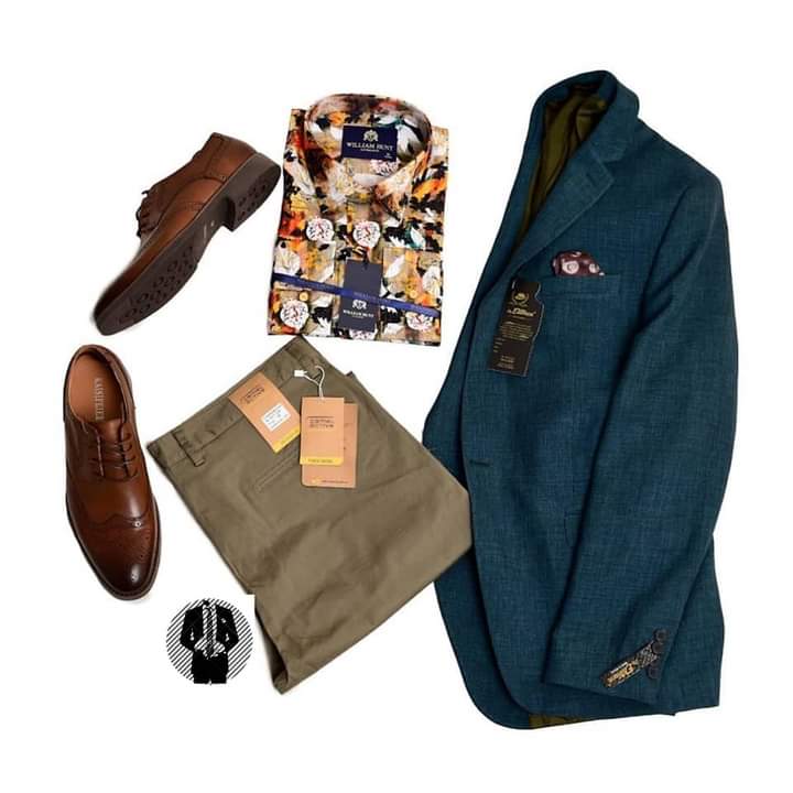 Fashion 3 pack Blazer, Trouser and Matched shirt.Elevate Your Wardrobe: Timeless Sophistication with our Premium Green Blazer and Matching Trouser Ensemble, Complete with Vintage-Inspired Shirt