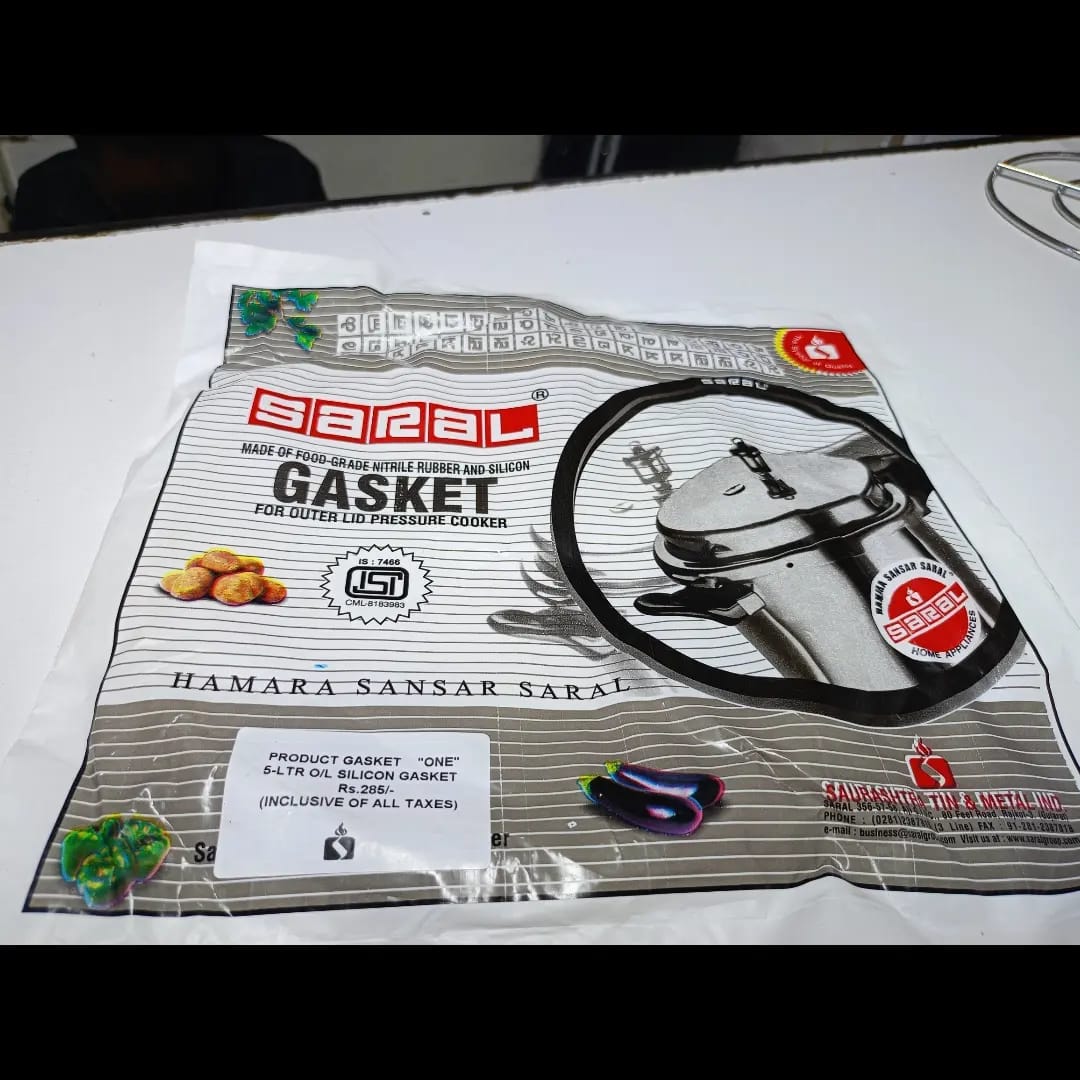 Saral Pressure Cooker gasket 3L, 5L, 7.5L, 10L, 12L