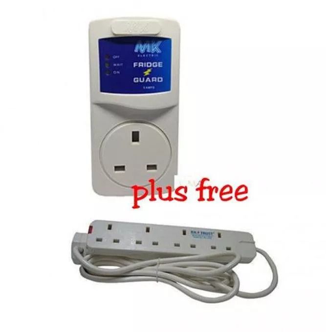 Electric Voltage Fridge  Guard + FREE  4-Way POWER Extension Cable