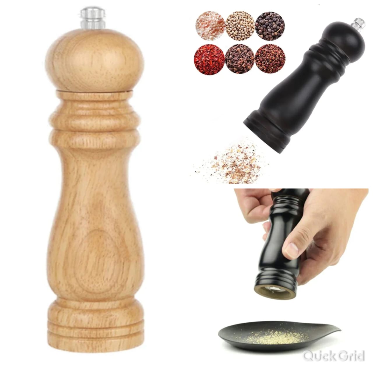 salt / Pepper Grinder Mill Adjustable Stainless Steel Grinder