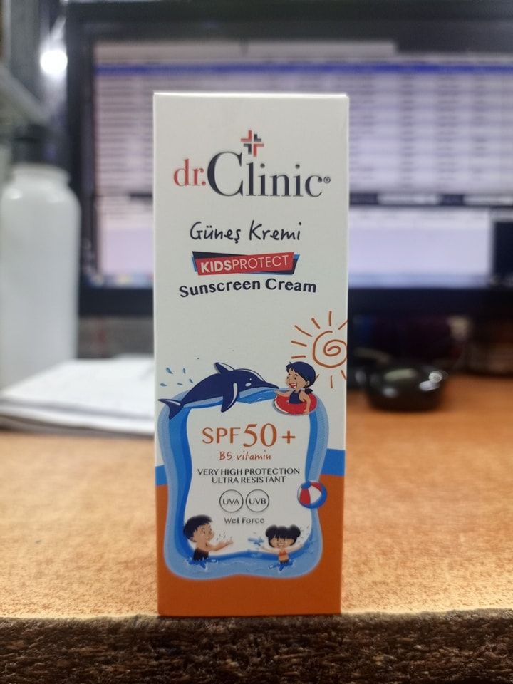 DR CLINIC Kids SPF 50+ Mineral Sunscreen – Safe, Natural Sunblock for Children - Water Resistant Sun Cream – Broad Spectrum UVA/UVB Sun Protection – Vegan, Reef Friendly Sun Lotion,