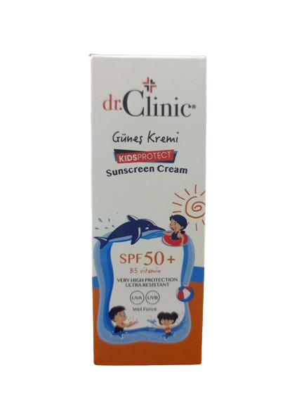 DR CLINIC Kids SPF 50+ Mineral Sunscreen – Safe, Natural Sunblock for Children - Water Resistant Sun Cream – Broad Spectrum UVA/UVB Sun Protection – Vegan, Reef Friendly Sun Lotion,