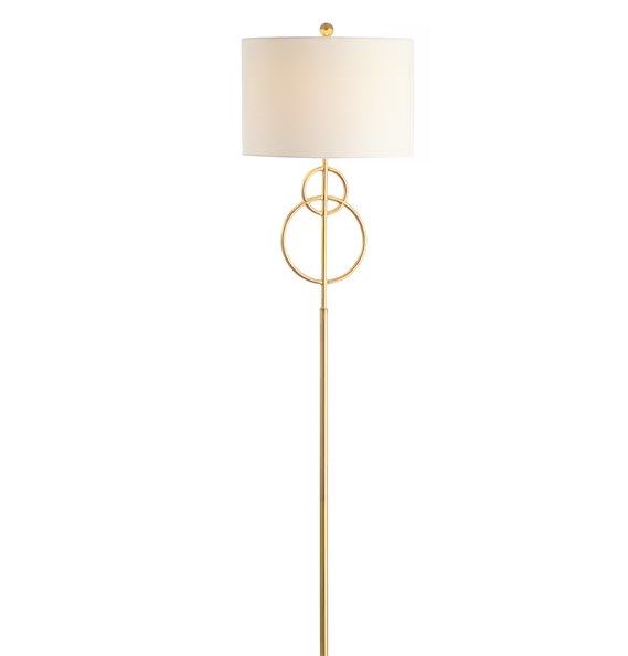 home decor circle stand metallic floor lamp/home decor luxury floor lamp with pvc shade/home decor floor lamp