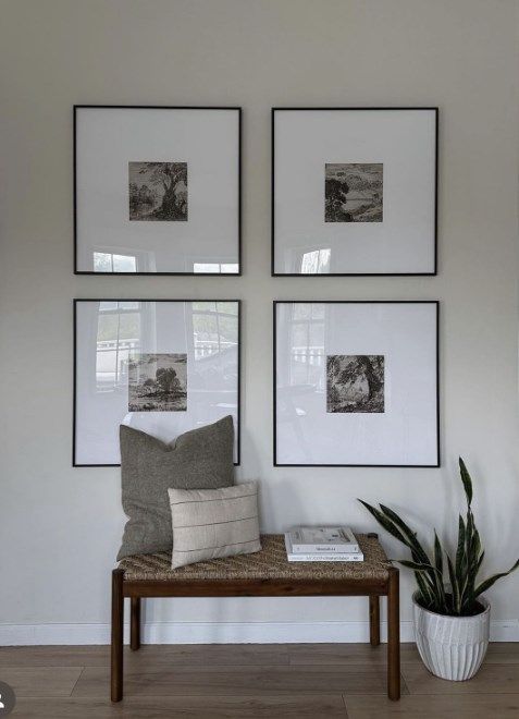 3pcs  A4 Classic Wooden Picture Frame Set in black  Finish