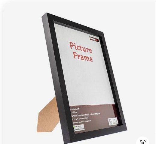 3pcs  A4 Classic Wooden Picture Frame Set in black  Finish