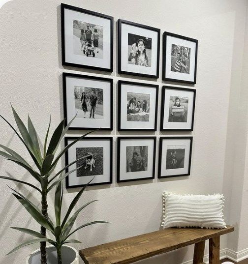 3pcs  A4 Classic Wooden Picture Frame Set in black  Finish