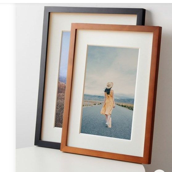 3pcs  A4 Classic Wooden Picture Frame Set in black  Finish
