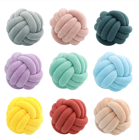 2pc knot pillows/home decor knot pillows, pairs and random/home decor accents knot pillows/handmade home decor knot pillows