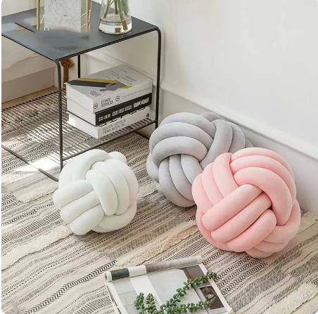 2pc knot pillows/home decor knot pillows, pairs and random/home decor accents knot pillows/handmade home decor knot pillows