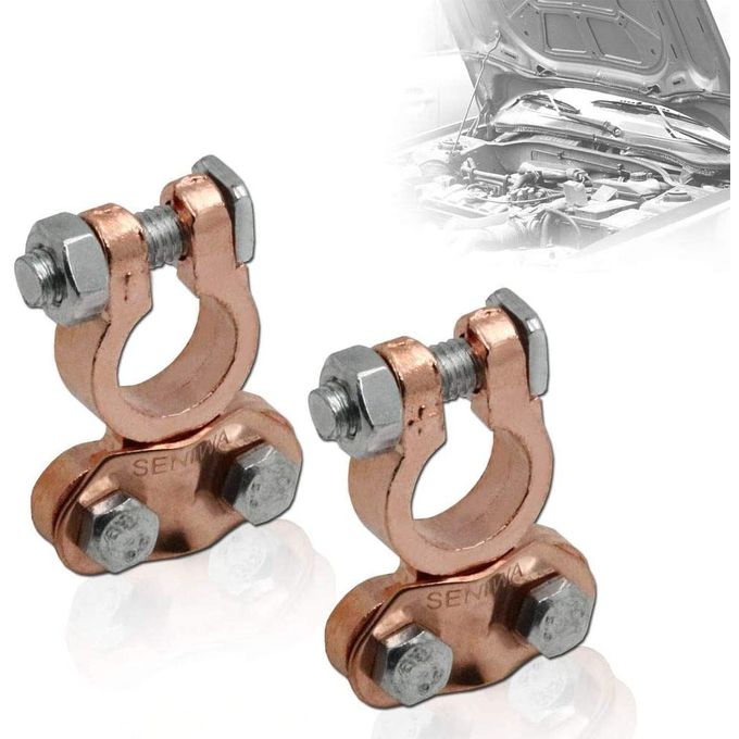Positive/Negative Battery Connector Terminals Solid Pole Quick Clamps Connection Plus Minus Connector Set For Car Battery