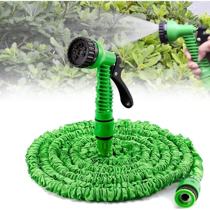 Garden Hose Car Wash Pipe Pet Cleaner Expandable Water Hose Pipe with 7 Modes Water Spray Gun, 30 M Flexible Magic Hose Pipe Spray Gun, Expanding Garden Hose Reel Anti Leakage Lightweight