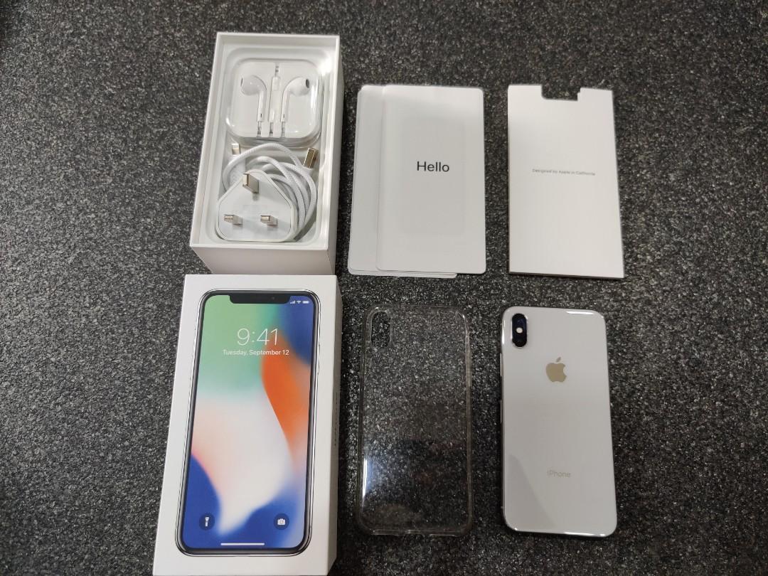 BRAND NEW SEALED IPHONE X 64GB AND 256GB WHITE/BLACK DISPLAY SIZE 5.8 INCH DUAL CAMERA 12MP + 12MP IOS 17 WITH 12 MONTHS WARRANTY