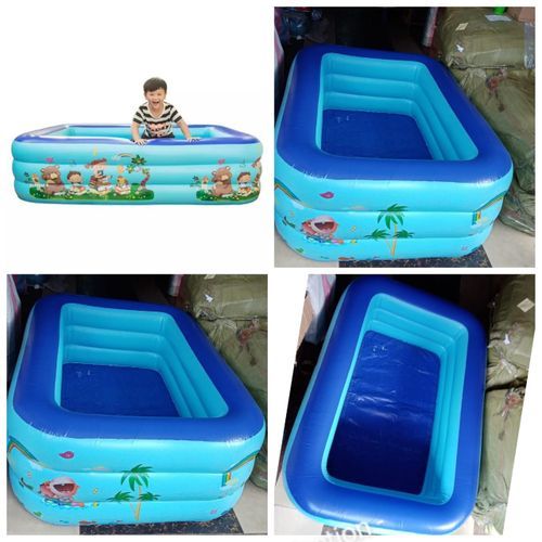 (ANNIVERSARY OFFER)Portable Inflatable Swimming Pool for Kids & Adults With Free Pump.★Big enough to play
The size of the above ground pools is 210x135x56cm suitable for playing with friends or family