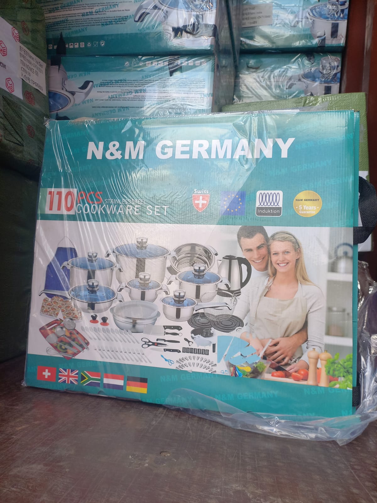 (BEST PRICE) Marwa German Life 110pcs Stainless Cookware Set..Dishwasher Safe Easy To Clean Stylish And Durable Comfortable And Smooth Comfortable Handle Nonstick Exterior