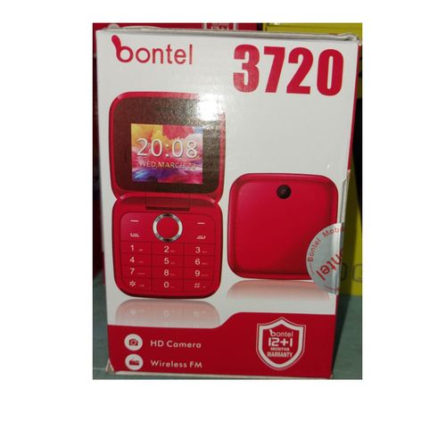 Bontel 3720 Flip Phone, 1.77'' Display, FM Radio , Flash Torch-The New Bontel 3720 has a Wonderful and Marvelous features, 1.77 Inch Colored Screen with Toughened Glass.
Battery Capacity 1000mAh, Came