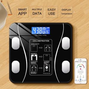 DIGITAL BODY SCALES BMI HEALTHY 150KG WEIGHING SCALE WEIGHT LOSS.Monitor your weight, body fat, visceral fat, plus muscle and bone mass
2. Transfer your data to the OKOK app via Bluetooth connection
3