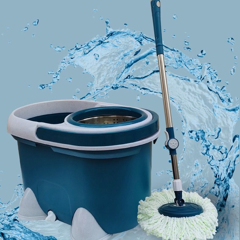 Heavy duty 360 degree rotating mop with a bucket