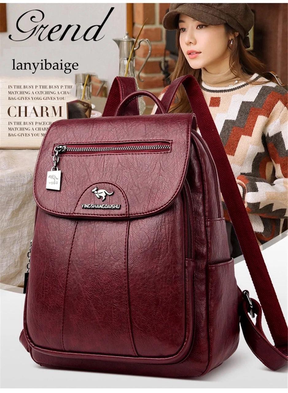 Women Backpacks Fashion Ladies Backpacks Quality Leather Backpacks