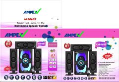 HOME THEATRE SUB- WOOFER SYSTEM 3.1 CH X-BASS 12000W WITH REMOTE CONTROL AX806BT- BLACK