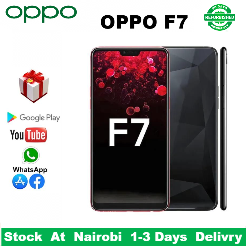 Refurbished OPPO A3 F7 128GB+4GB 6.23"16MP+25MP 3400mAh Fingerprint unlock phone Dual SIM 4G phone Refurbished Phone SmartPhones Mobile Phones 128GB phone 4G Phones oppp phone smartphone