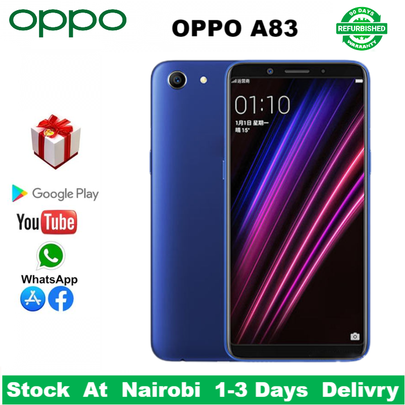 Refurbished OPPO A83 64GB+4GB 5.7"13MP+8MP 3180mAh Fingerprint unlock phone Dual SIM 4G phone Refurbished Phone SmartPhones Mobile Phones 128GB phone 4G Phones oppp phone smartphone