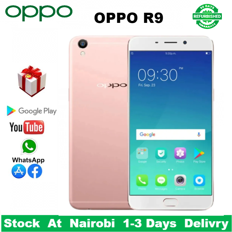 Refurbished OPPO R9 5.5'' 64GB + 4GB Fingerprint unlock phone Dual SIM 4G phone Refurbished Phone SmartPhones Mobile Phones 128GB phone 4G Phones oppp phone smartphone oppoR9 F1s F1 f1plus