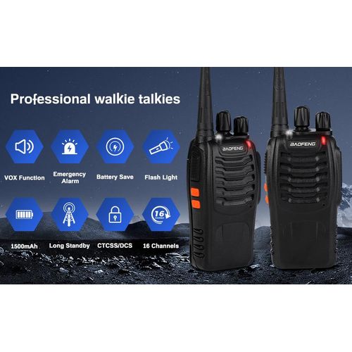 Walkie Talkie Radio Calls -2 Pieces-With Earphones