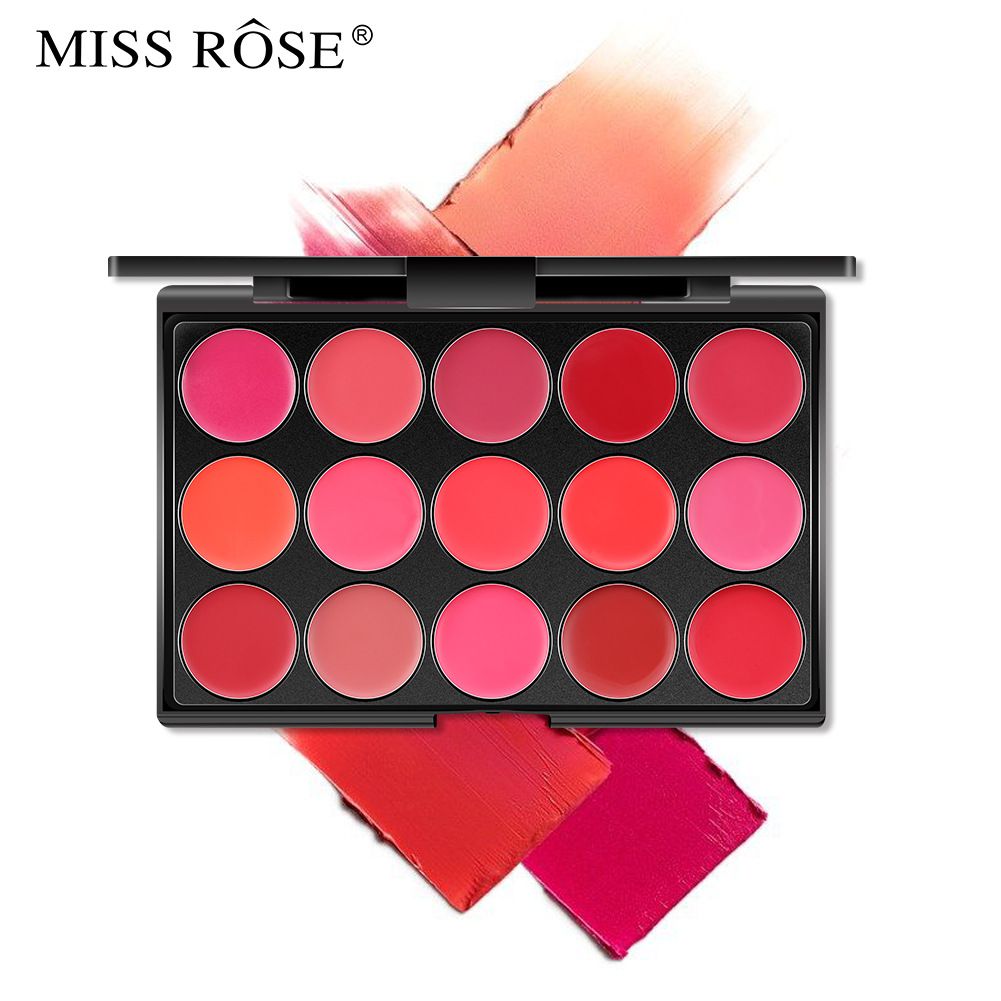 Make-up velvet matte mist face 15-color moisturizing lip gloss lip gloss dish waterproof lipstick dish