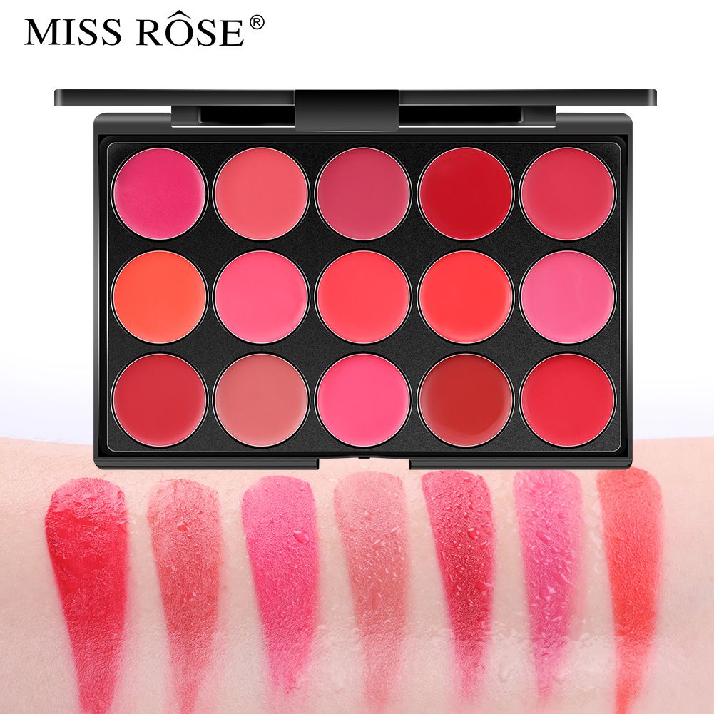 Make-up velvet matte mist face 15-color moisturizing lip gloss lip gloss dish waterproof lipstick dish view 3