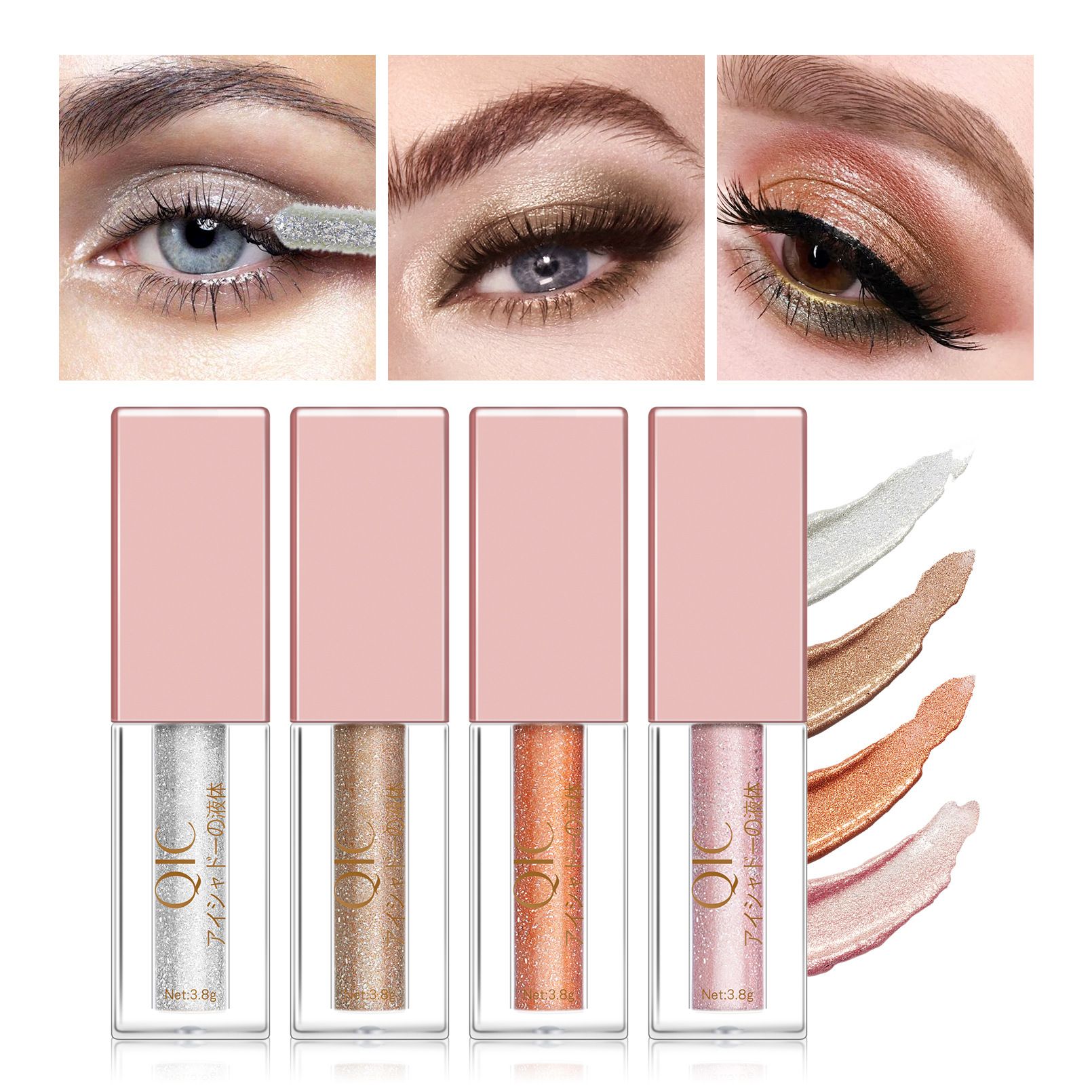Make-up DiamondPearlLiquidEyeshadow, 8-colorEyeshadowBrush, Bloom Eye Shadow, Liquid Eyeshadow view 2