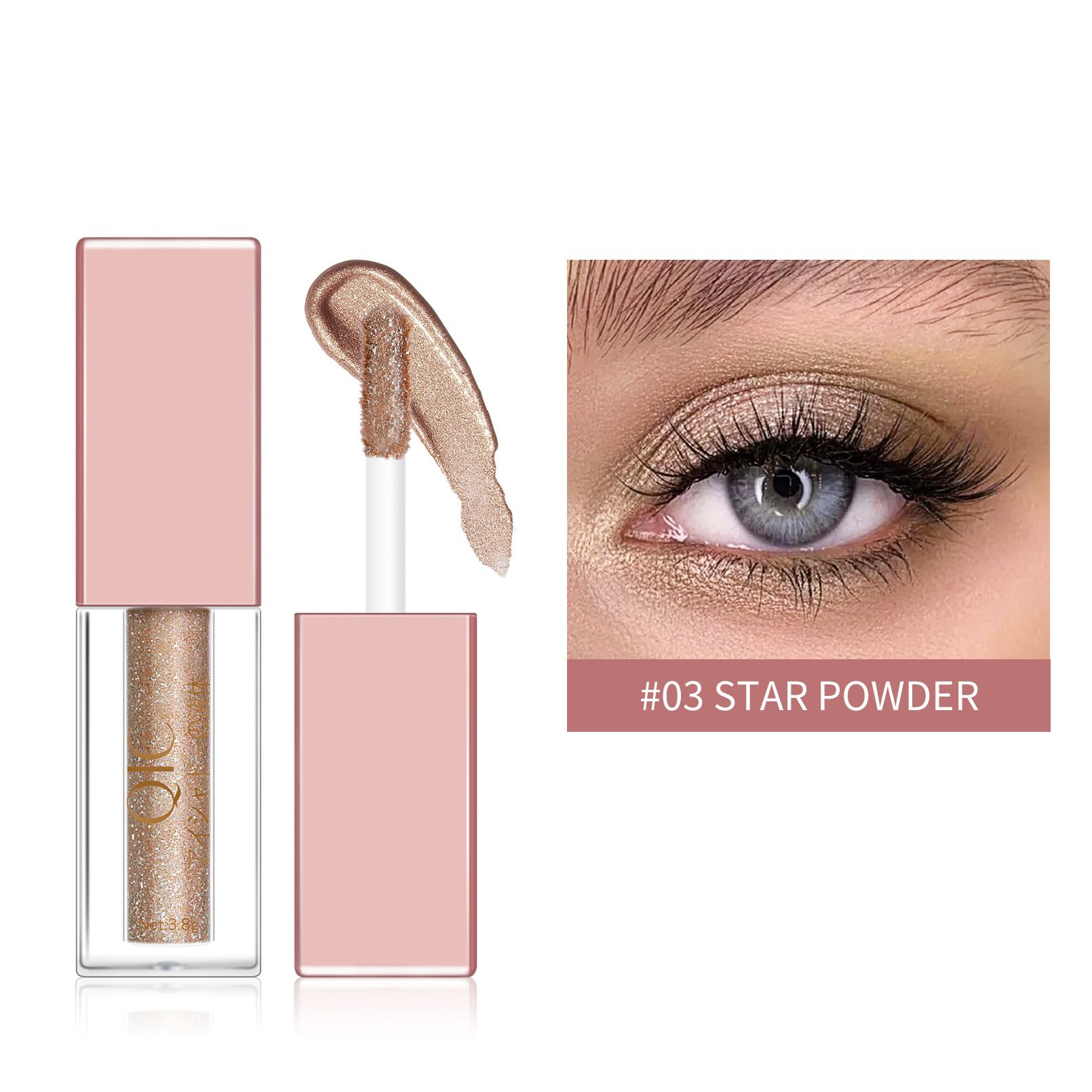Make-up DiamondPearlLiquidEyeshadow, 8-colorEyeshadowBrush, Bloom Eye Shadow, Liquid Eyeshadow view 4