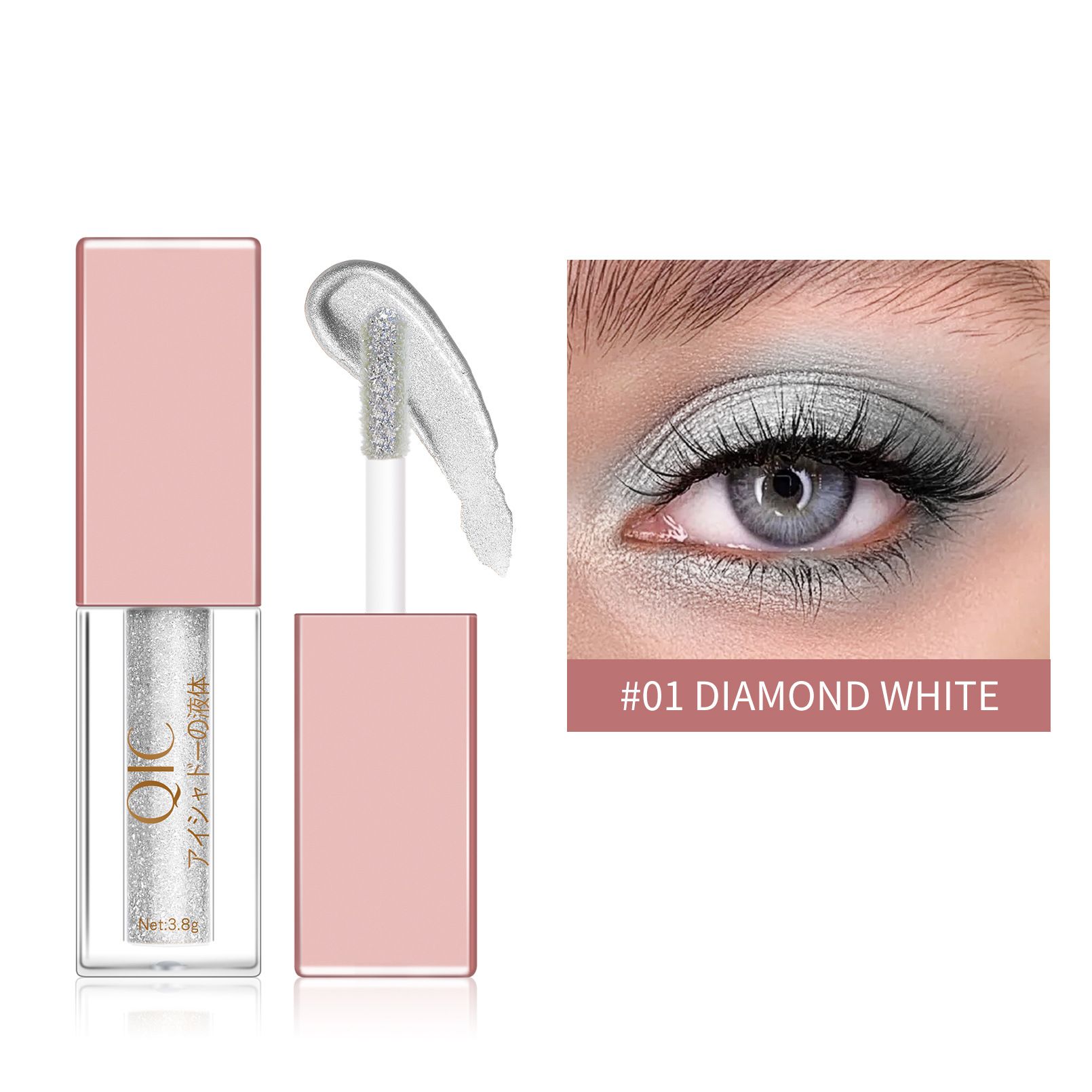 Make-up DiamondPearlLiquidEyeshadow, 8-colorEyeshadowBrush, Bloom Eye Shadow, Liquid Eyeshadow view 3