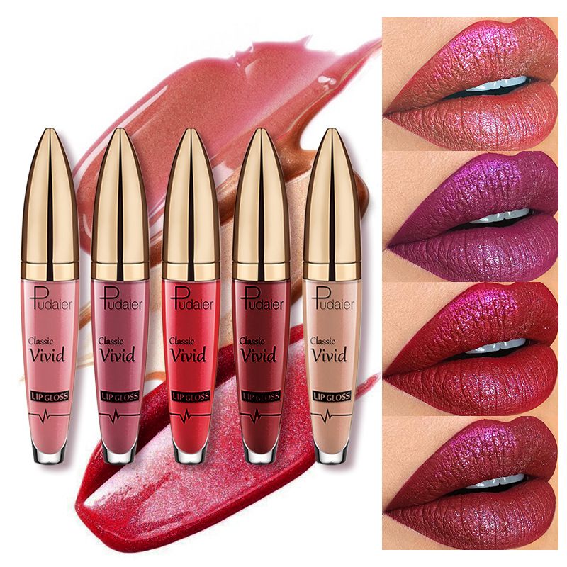 Make-up matte pearl lip gloss non-stick cup lip glaze color liquid lip gloss