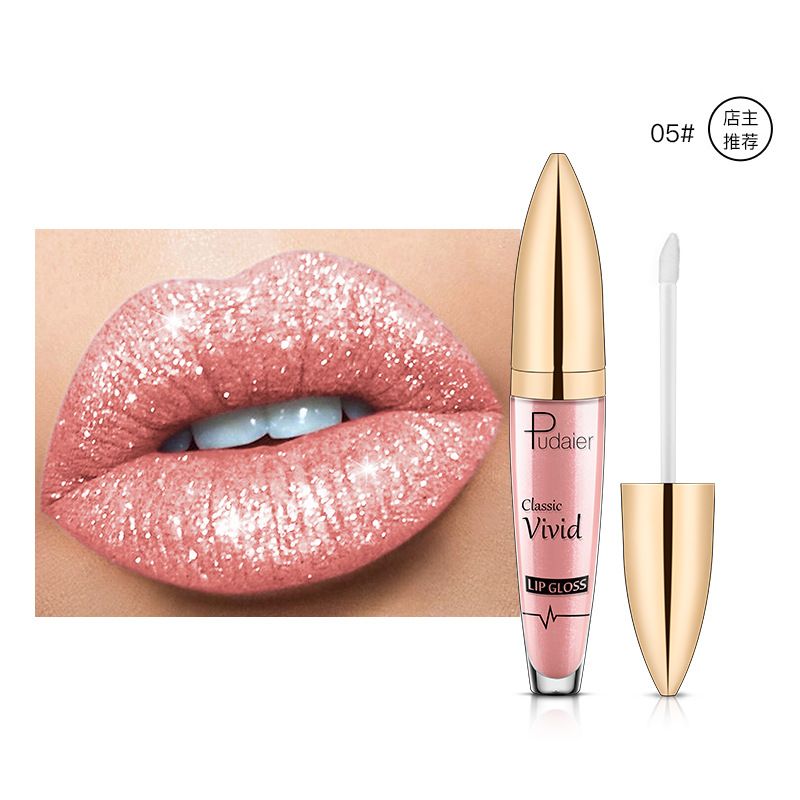 Make-up matte pearl lip gloss non-stick cup lip glaze color liquid lip gloss view 8