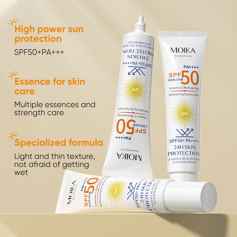 Beauty sunscreen Spf50 sunscreen whitening sunscreen isolation three-in-one sunscreen