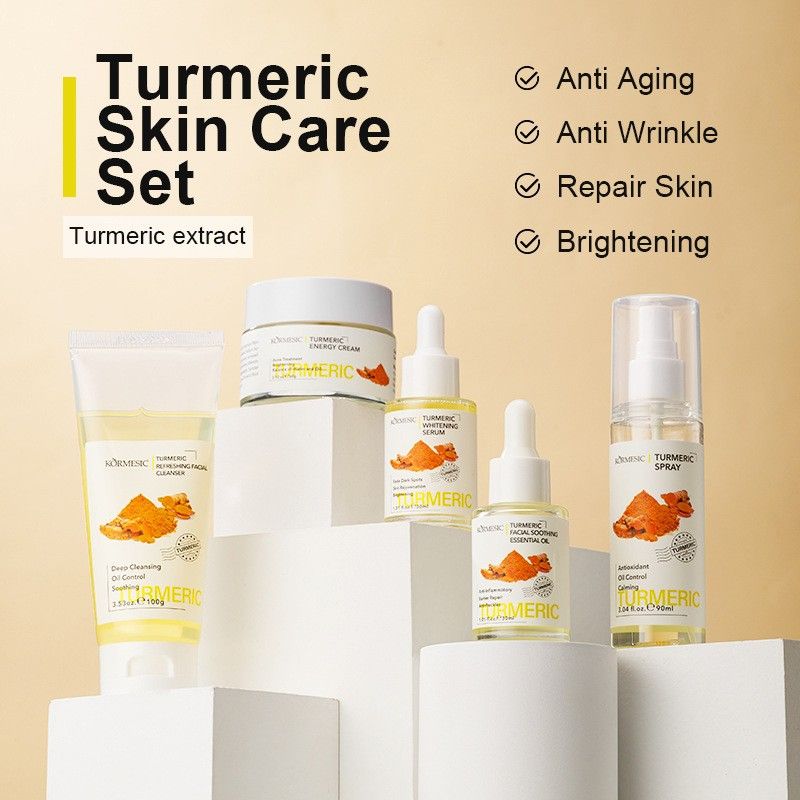 Turmeric skin care products set, moisturizing water repair water moisturizing skin care products