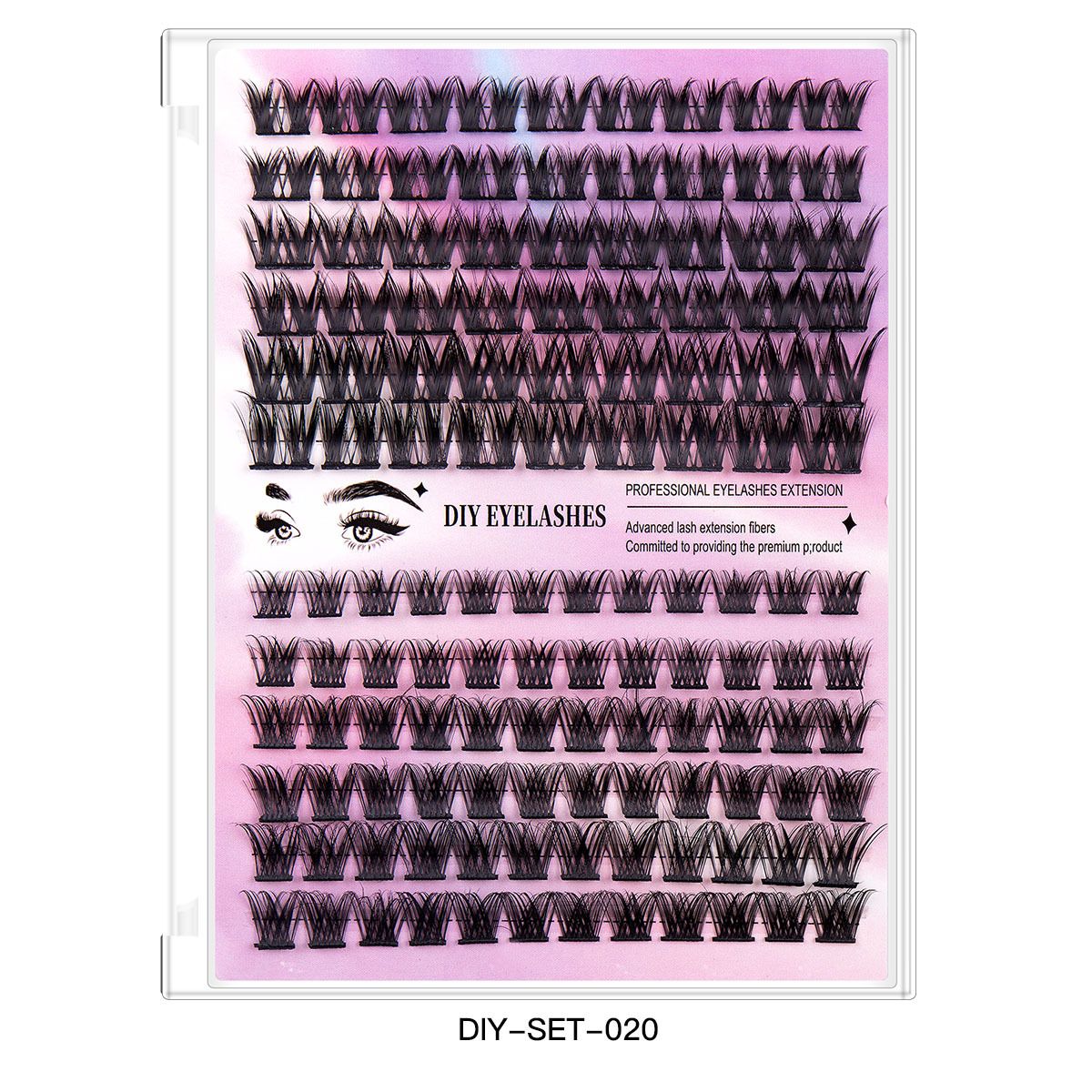 126clusters False eyelashes Natural thick false eyelashes