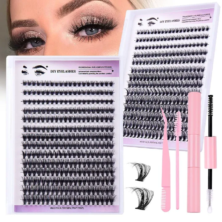 280clusters False eyelashes Natural thick false eyelashes