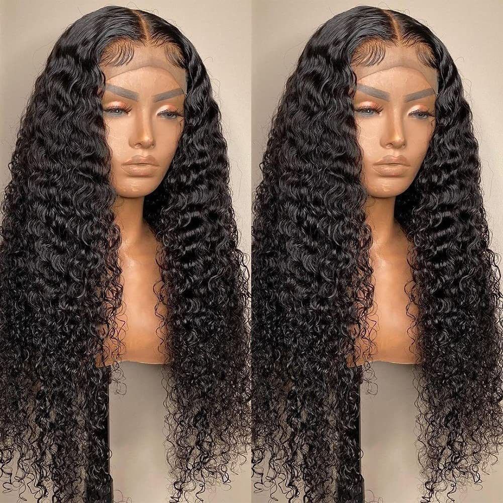 Wigs new women&#039;s wigs fashion small curly long hair black wig hood