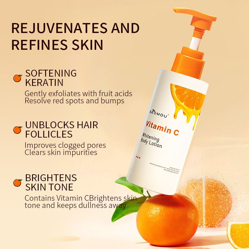 Vitamin C body milk moisturizes and moisturizes the skin VC care