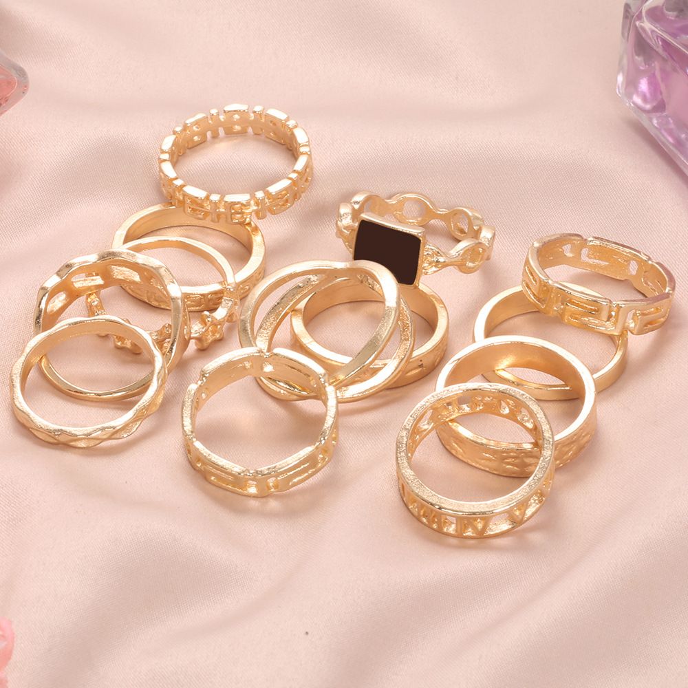 Hot new Ring sets Europe and America retro crown elephant rings in jewellery for men and women
