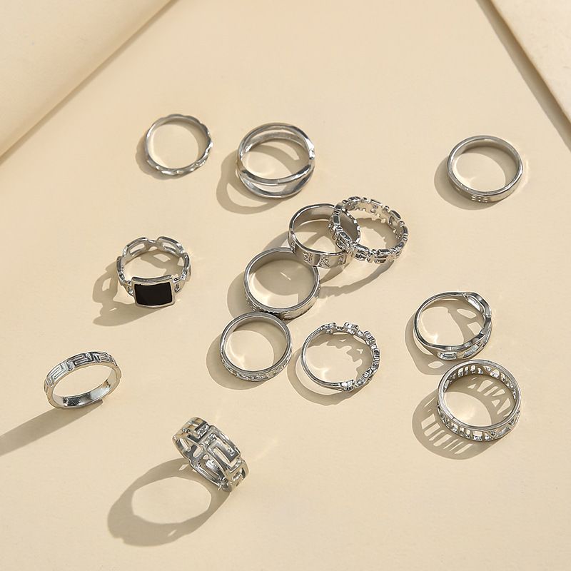 Hot new Ring sets Europe and America retro crown elephant rings in jewellery for men and women