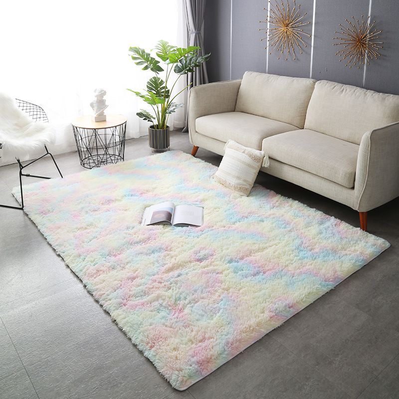 Soft Fluffy Carpet Patched Shag Area Rug 200x160cm 200x290cm Upgrade Anti-Skip Durable Rectangular Cozy Carpet High Pile Soft Throw Mat for Nursery Room Living Room