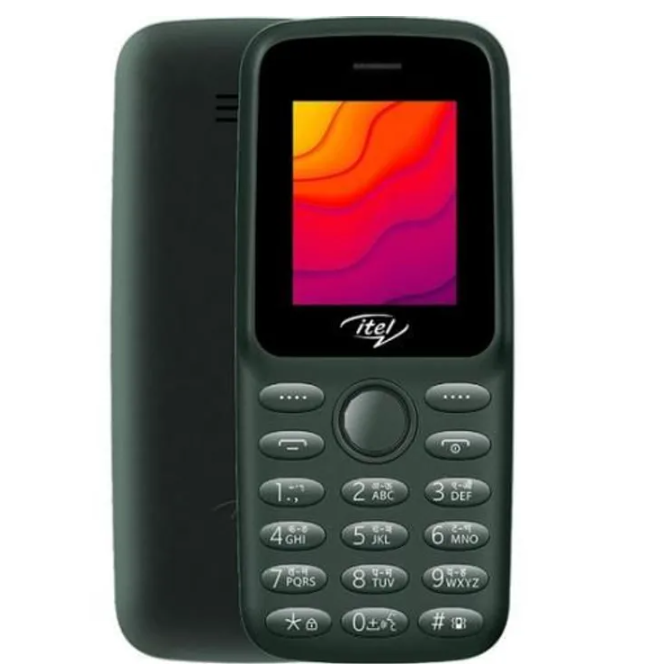 Itel 2163 1.8" 32MB + 32MB Feature Phones Display 1000mAh, Bright Torch, Wireless FM- Dual Sim katululu phone