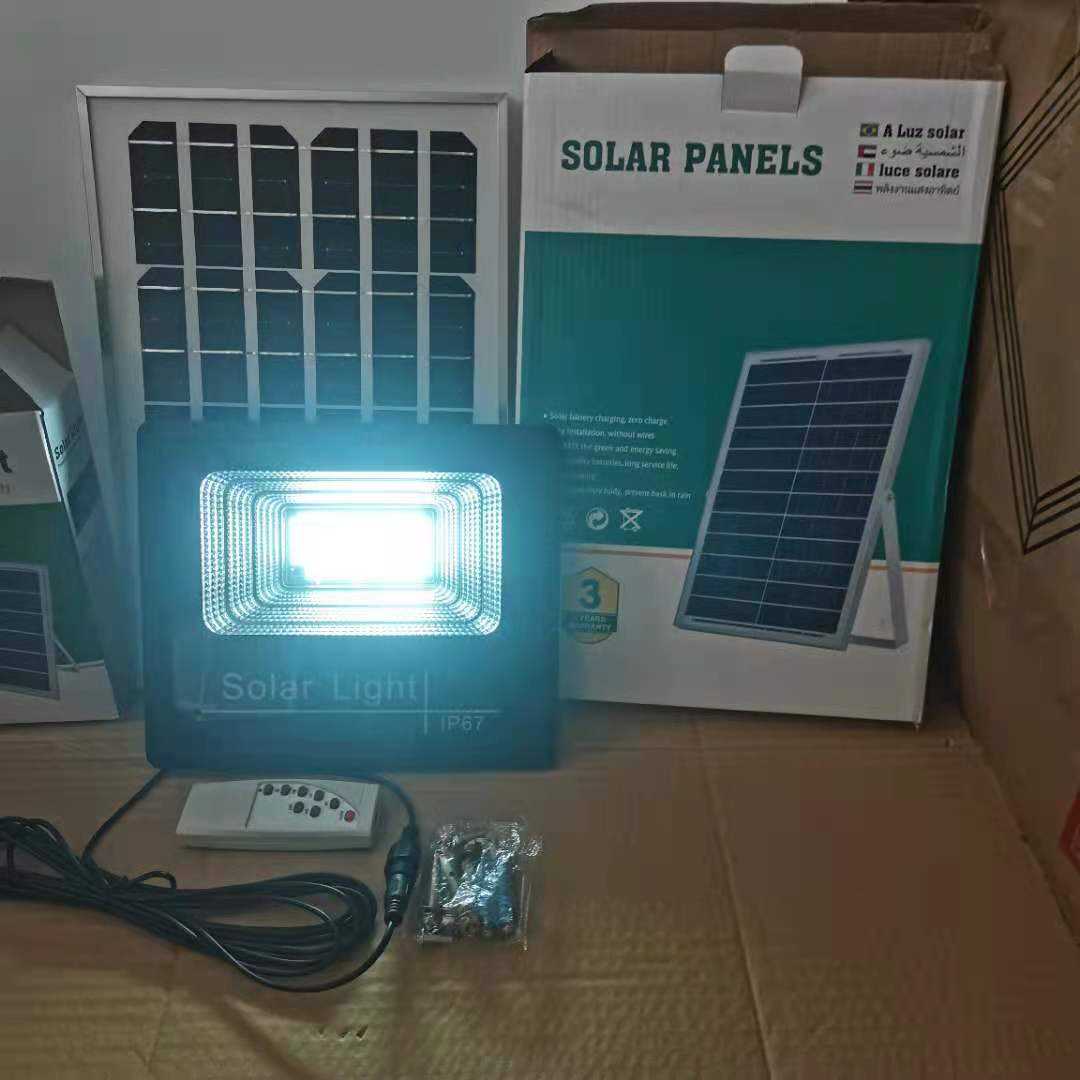 Solar floodlight IP65 outdoor waterproof 40w 60w 100w 200w 300w panel power street light led solar street light solar wall light outdoor led street light