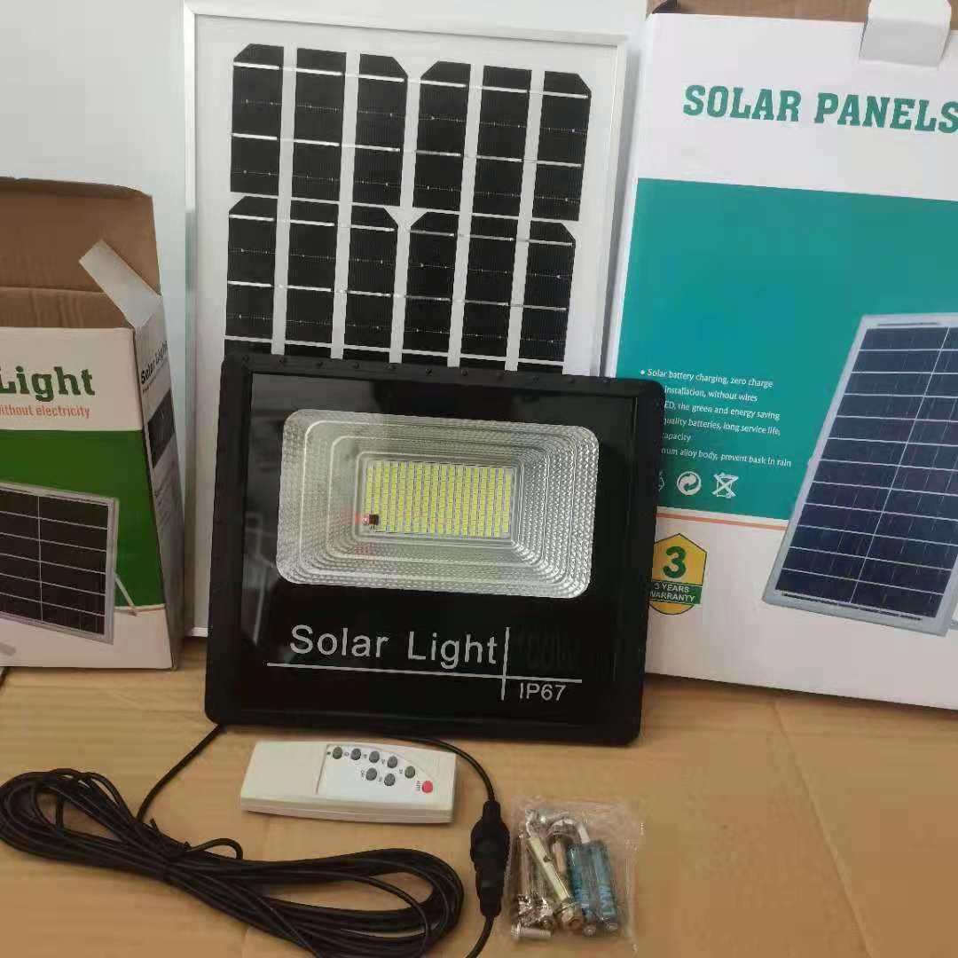 Solar floodlight IP65 outdoor waterproof 40w 60w 100w 200w 300w panel power street light led solar street light solar wall light outdoor led street light